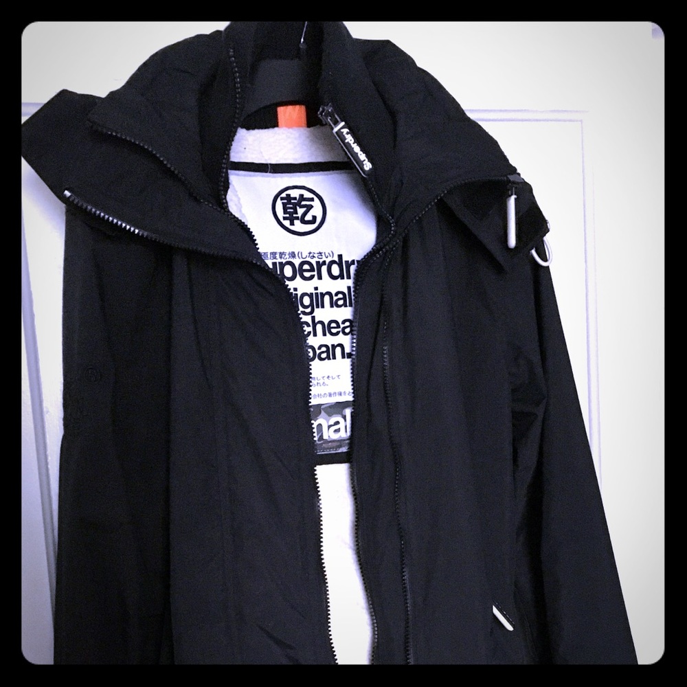 Superdry Arctic Sherpa lined windcheater black